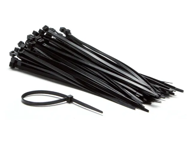 Kabelbinders IEZZY nylon 2.5x100mm D 20.5mm zwart 100 stuks