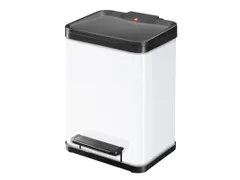 Gescheiden Afvalbak Öko Duo Plus 2 X 11 Liter, Hailo Wit Zwart