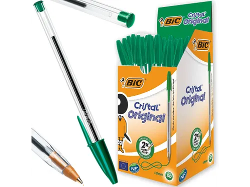 Balpen Bic Cristal medium groen