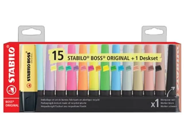 Markeerstift edding 345 2-5mm assorti set à 6 stuks