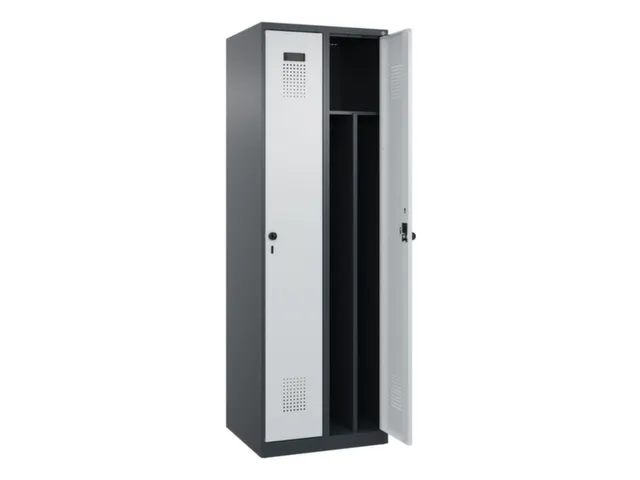 locker voor scheiding van kleding,HxBxD 1850x600x500mm,2vak