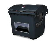 strooigoedbak,HxBxD 1035x1360x765mm,HDPE,antraciet,deksel antraciet