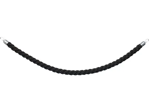 Afzetkoord Securit 150cm zwart met chromen knop