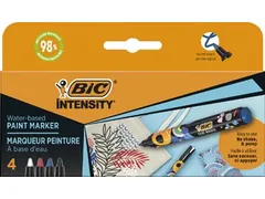 Intensity paintmarker klassieke kleuren 4 stuks