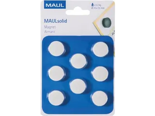 magneet Solid 20 mm trekkracht 300 gr blister van 8 - 2