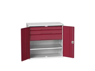universele kast,HxBxD 1000x1050x550mm,1xStalen bodem,3lade(n) - 1