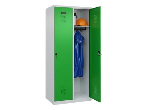 locker,HxBxD 1850x800x500mm,2vak,vak B 400mm,draaigrendel