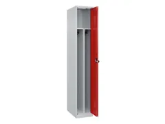 Armoire vestiaire 1850x300x500mm 1 compartiment RAL7035/RAL3020