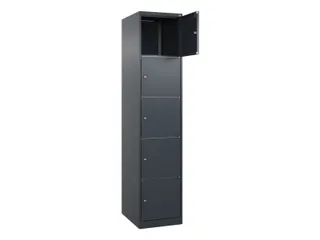 lockerkast,HxBxD 1850x400x500mm,1x5vakken,vak B 400mm,cil.-slot - 1