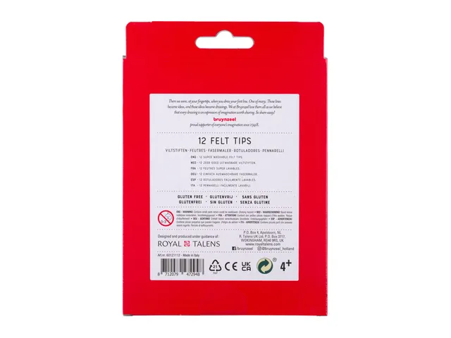 Viltstift Bruynzeel Kids set à 12 kleuren