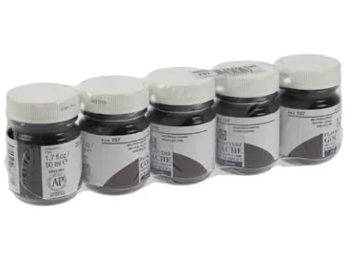 plakkaatverf Extra Fijn flacon van 16 ml, neutraalzwart