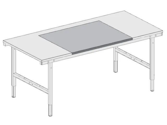 RVS-tafellegger,BxD 1000x800mm,meerprijs