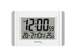 Wekker Technoline WS 8002 215x150x28mm zilver/wit