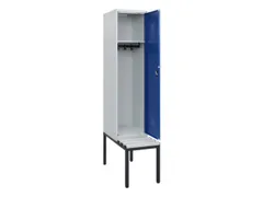 locker met bank,HxBxD 1950x400x815mm,1vak,vak B 400mm,cilinderslot