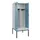 PBM-locker met bank,HxBxD 2120x800x815mm,2vak,vak B 400mm,draaigrendel