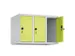 opzetkast,v. locker,3vak.,vak B 250mm,HxBxD 500x750x500mm,vleugeldeur