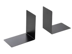 Boekensteun Westcott zwart metaal 2 stuks 90x140x140mm