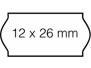 Prijsetiket 12x26mm Open-Data C6 permanent wit 1500 stuks - 2