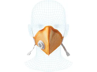 Stofmasker Arco Premium FFP3 NR met ventiel vouwbaar doos 20 stuks - 5
