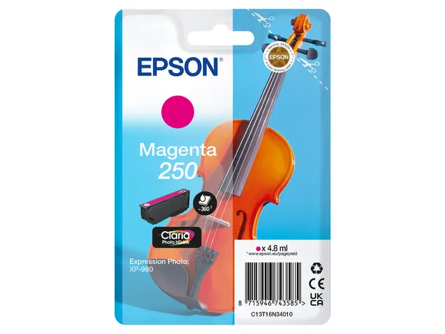 Inktcartridge Epson 250 T16N34 rood