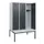 locker met bank,HxBxD 1950x1200x815mm,3vak,vak B 400mm,cilinderslot