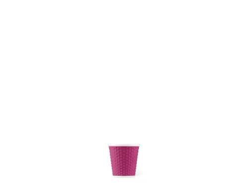 Beker porselein Les Artistes Paris 80ml met siliconen grip Pink Fushia