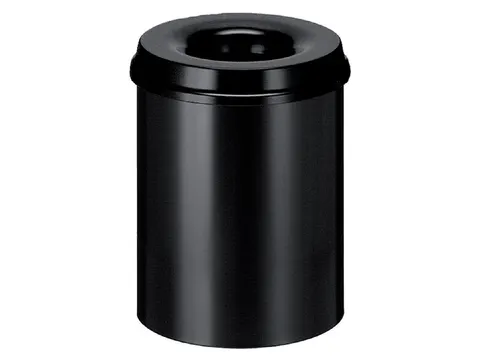 Papierbak met Vlamdover 15 liter 26cm x36cm Zwart
