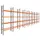 palletstelling,basis+8xaanbouw,HxBxD 4620x17425x750mm,vakl. 3000kg