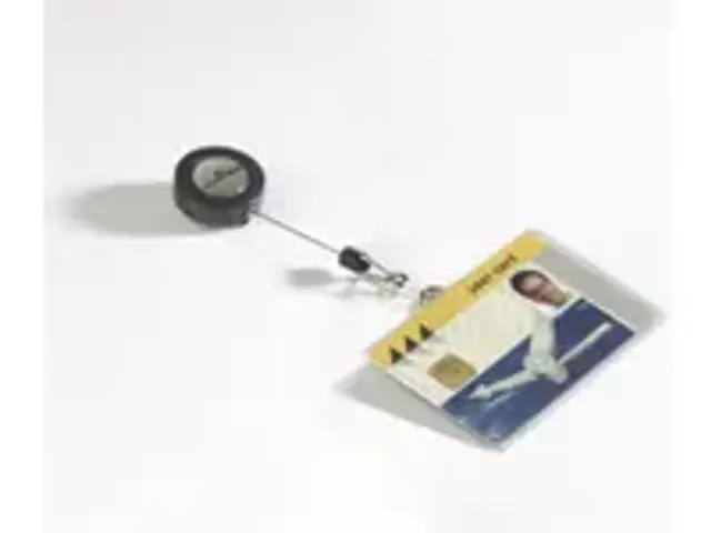 OUTLET Durable 8016 Naambordje met Afrolmechanisme Voor Bedrijfspas 54