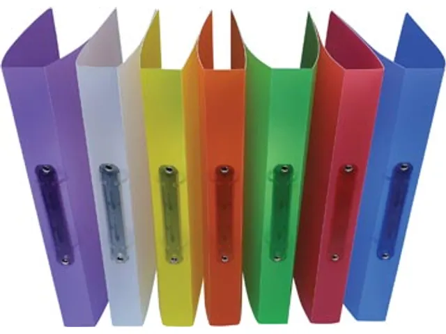 ringmap voor A4 PP 2 ringen van 25 mm assorti