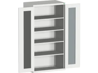 systeemkast,HxBxD 2000x1050x650mm,4xStalen bodem,5-punts sluitsysteem - 1