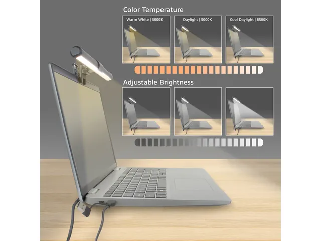 Laptop lamp ACT Clip-on led dimbaar USB