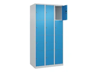lockerkast,HxBxD 1850x900x500mm,3x4vakken,vak B 300mm,cil.-slot - 1