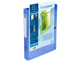 Klasseerdoos PP Krea cover rug 40mm blauw - 2