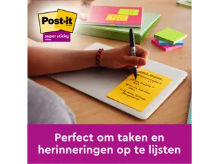 Memoblok Post-it 662 102x152mm ruit geel - 6