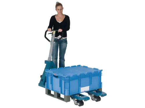 Euronorm Stapelkrat Pp 238x800x600mm 80l Dubbele Bodem Sledepoten