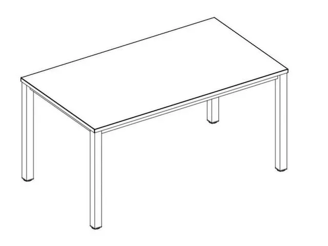 In hoogte verstelbaar bureau,HxBxD 720-840x1400x800mm,CC-zwart