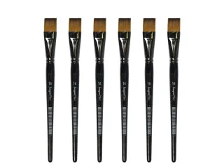 Penseel Kangaro Serie 341 plat Nr. 16 synthetisch doos 6 stuks - 1