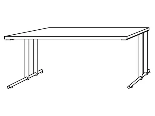 Bureau Hxbxd 720x1600x80mm Noten