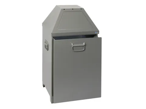 afvalbak,brandbeveiligingsklasse A1,80l,HxBxD 870x450x450mm