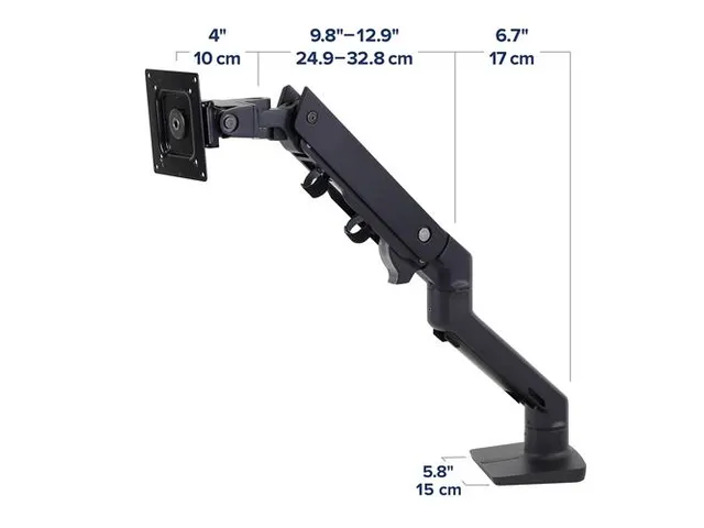Bras pour écran incurvé HX avec pivot HD Noir