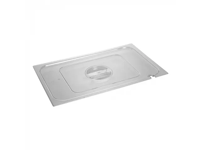 Caterchef Deksel met lepeluitsparing 1/1 GN polycarbonaat Transparant