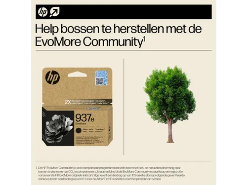 Inktcartridge HP 4S6W9NE 937E Evomore zwart