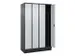 locker voor scheiding van kleding,HxBxD 1950x1200x500mm,4vak
