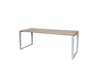 Domino Plus Bureau Hoogte Verstelbaar 2000x800mm Hav/Kers 25mm Alu - 1
