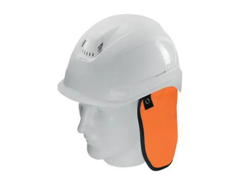 Uvex 9790075 nekbescherming voor een veiligheidshelm, oranje, per stuk
