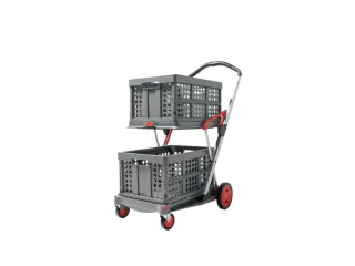 vouwbare winkelwagen,draagverm. 60kg,2etage(s),HxLxB 1025x890x550mm - 15