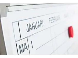 Verticale Jaarplanner Magnetisch 90x120cm Duits Softline profiel 8mm - 4