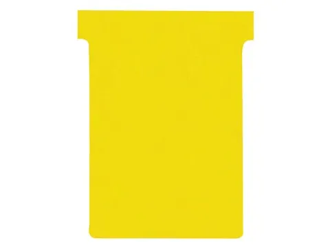 T-planbordkaarten index 3, ft 120 x 92 mm, geel