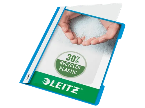 Snelhechter Leitz 4191 standaard A4 lichtblauw 30% gerecycled plastic